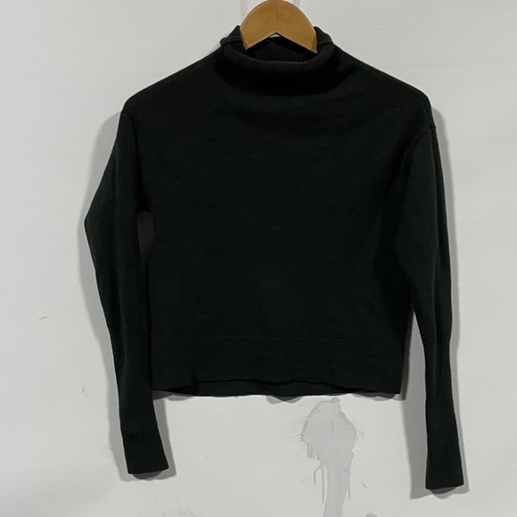 Wilfred Tops - Wilfred 100% merino wool Elegant Dark Green Long Sleeve Top